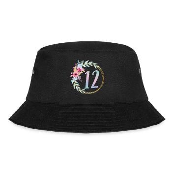 12th Birthday Girl Gift Princess - Bucket Hat - black - Front - Lela (165cm)