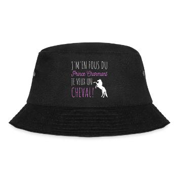 Je veux juste un cheval humour équitation cadeau - Bob - noir - Devant - Lela (165cm)