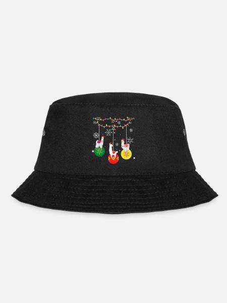Alpaka Lama Weihnachten - Bucket Hat - Schwarz