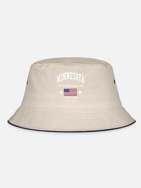 Minnesota - Bucket Hat - ecru/navy - Front