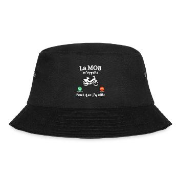 La mob m'appelle. Cadeau mobylette - Bob - noir - Devant - Lela (165cm)