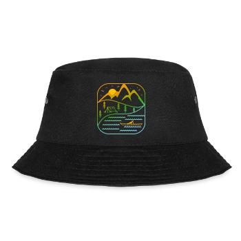 Kajak Outdoor Sport Rudern Paddeln Kanu Design - Bucket Hat - Schwarz - Vorne - Lela (165cm)