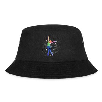Eiskunstlauf Eiskunstlauf Schlittschuh Schlittschuh Tanz Wintersport - Bucket Hat - Schwarz - Vorne - Lela (165cm)