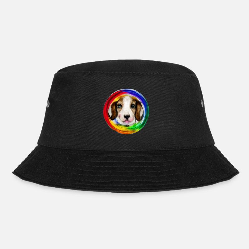Chien arc-en-ciel Basset Hound - Bob - noir