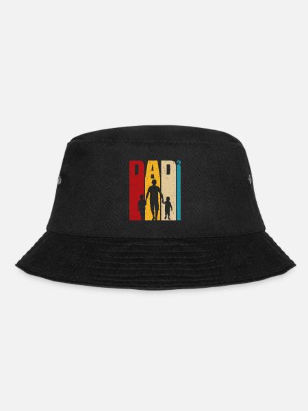 père avec deux fils papa et fils cadeau - Bob - noir