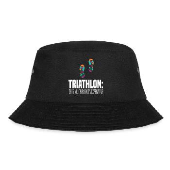 TRIATHLON: THIS MUCH PAIN IS EXPENSIVE. Geschenke - Bucket Hat - Schwarz - Vorne - Lela (165cm)