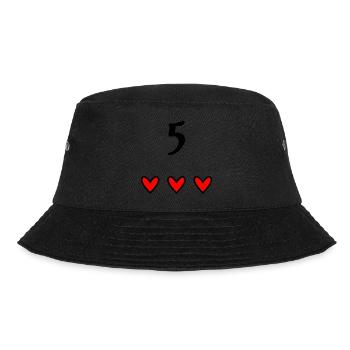 5 YEARS. 5th ANNIVERSARY. BIRTHDAY 5 YEARS. BIRTHDAY - Bucket Hat - black - Front - Lela (165cm)