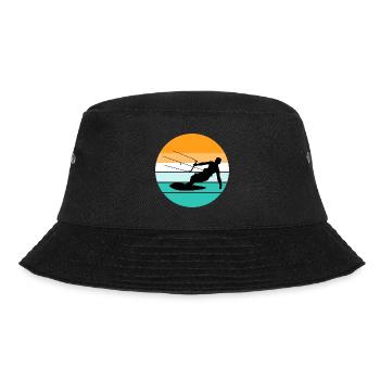 Kiteboarding Kiteboarder Kitesurfen Kitesurfen - Bucket Hat - Schwarz - Vorne - Lela (165cm)