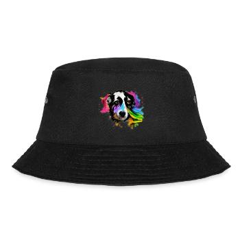 Australian Shepherd Design - colorful - Bucket Hat - black - Front - Lela (165cm)
