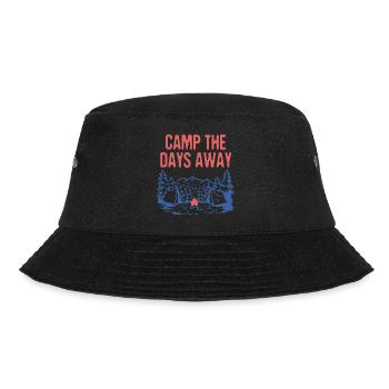 Camp the Days Away Camping Funny Camper Humor - Bucket Hat - Schwarz - Vorne - Lela (165cm)