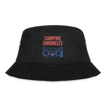 Campfire Chronicles Wildlife Camping Outdoor - Bucket Hat - black - Front - Lela (165cm)