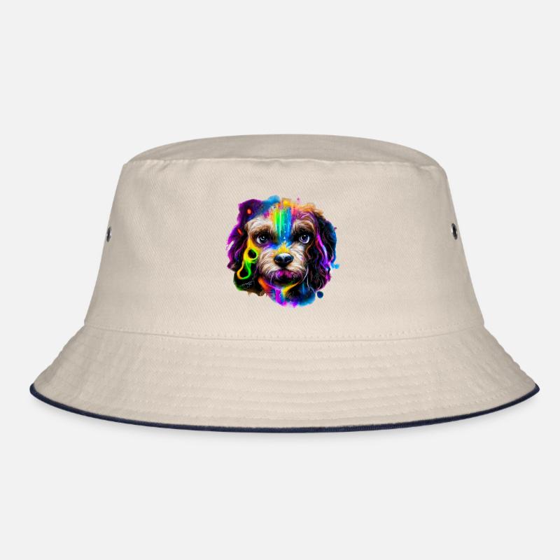 Cavapoo design in color Bucket Hat