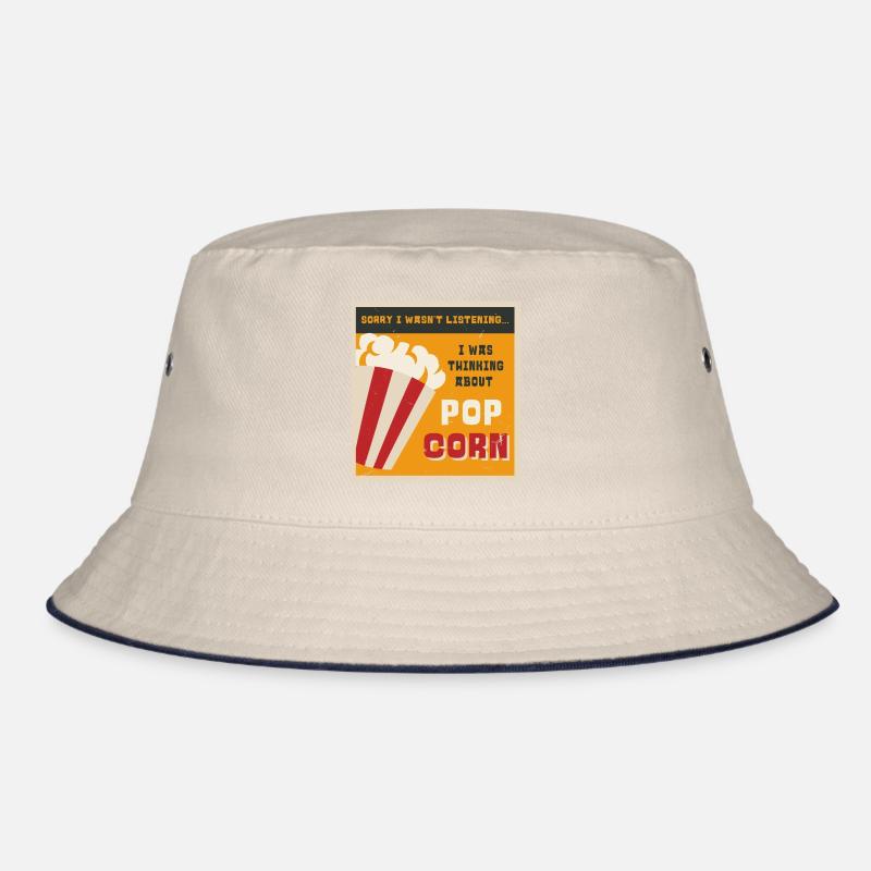 Popcorn essen ironisches Sprichwort Corn Pop Corn Bucket Hat
