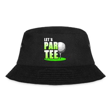 Let's Par Tee Golf Player Golfing Golf Course Golf - Bucket Hat - Schwarz - Vorne - Lela (165cm)