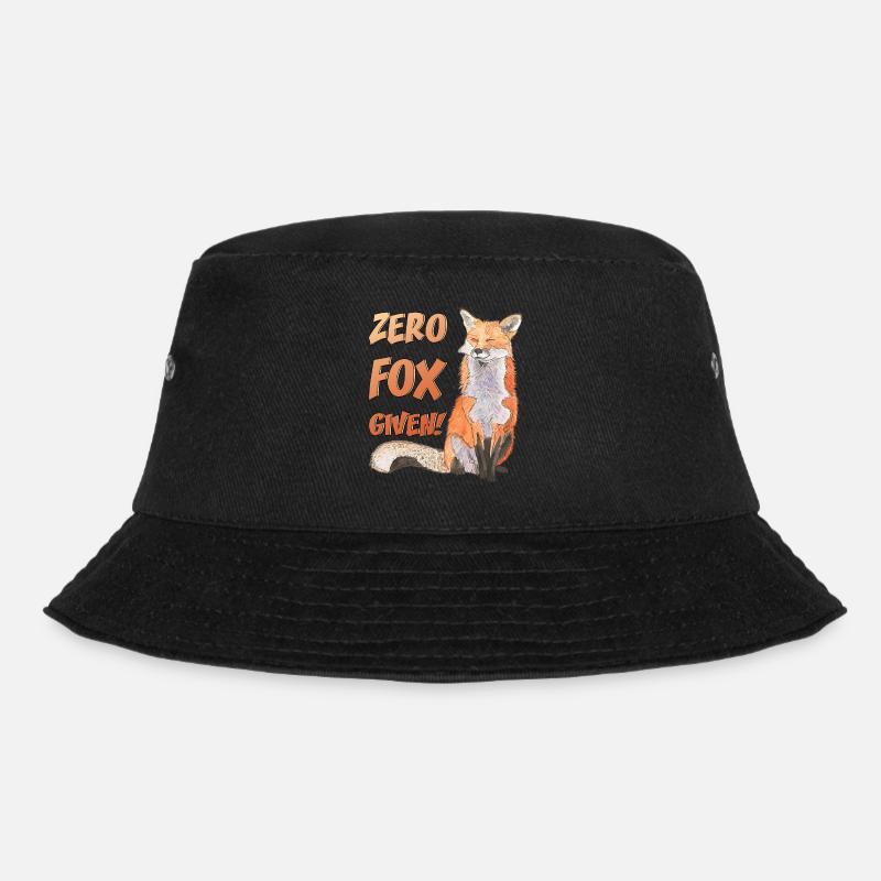Zero Fox given No Fox given niedliche Fuchs - Bucket Hat - Schwarz