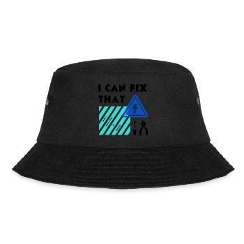 Fix That Electronic Worker Electrician Master - Bucket Hat - black - Front - Lela (165cm)