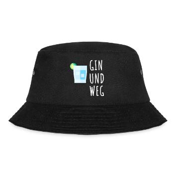 Gin und Weg - Bucket Hat - Schwarz - Vorne - Lela (165cm)