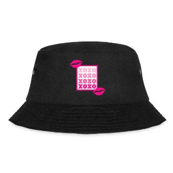 XOXO Kisses - Bucket Hat - black - Front - Lela (165cm)