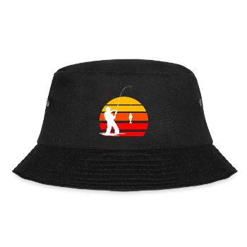 Fischen Angeln Angler Petri Heil Karpfen Fishing - Bucket Hat - Schwarz - Vorne - Lela (165cm)