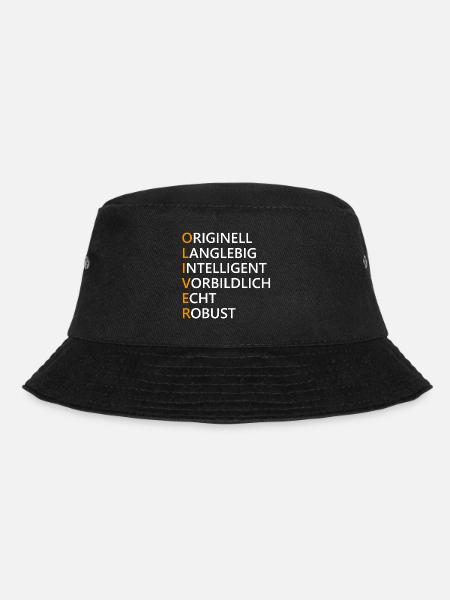 Oliver Name Geschenk - Bucket Hat - Schwarz