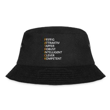 Patrick Name Geschenk - Bucket Hat - Schwarz - Vorne - Lela (165cm)