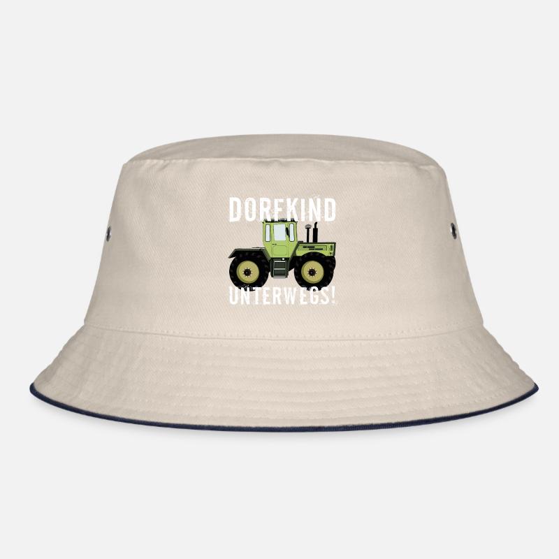 Dorfkind unterwegs - Unimog - MB Trac - Oldtimer Bucket Hat