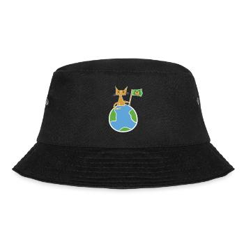 rette den Planeten Erde Symbol - Bucket Hat - Schwarz - Vorne - Lela (165cm)