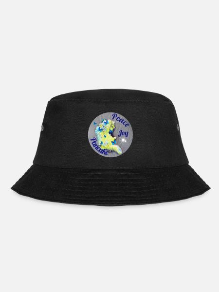 Peace Joy Pancake Kuschelkatze - Bucket Hat - Schwarz