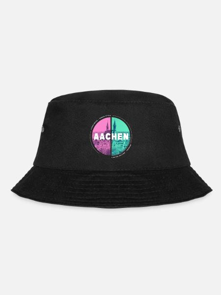 Aachen Deutschland Stadt Skyline Heimat Liebe - Bucket Hat - Schwarz
