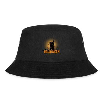 Halloween Creepy Cemetery Moon Witch Vampire - Bucket Hat - black - Front - Lela (165cm)