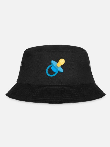 Blauer Schnuller - Baby-Schnuller - Schnuller - Bucket Hat - Schwarz