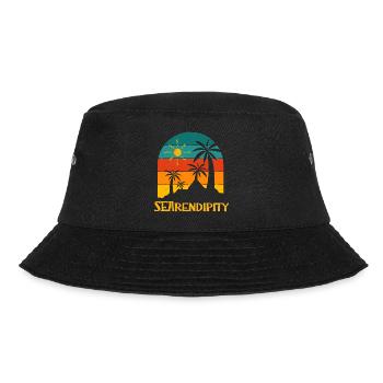 Searendipity Summer Sayings Tropical Quotes - Bucket Hat - Schwarz - Vorne - Lela (165cm)