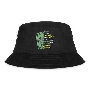 Niemand wird auf dieser Welt mehr geschätzt Spruch - Bucket Hat - Schwarz - Vorne - Lela (165cm)