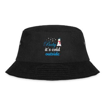 Baby its cold outside - Bucket Hat - Schwarz - Vorne - Lela (165cm)