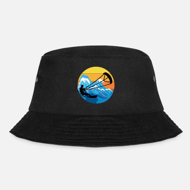 Kitesurfen Kiteboarding Kiteboarder Kitesurfen - Bucket Hat - Schwarz