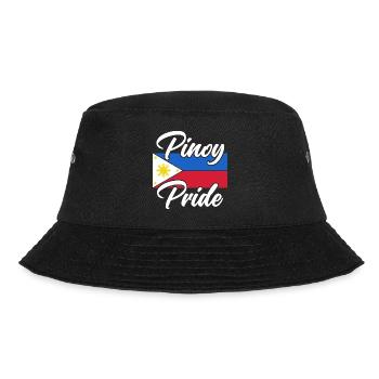 Flaggendesign für stolze Pinoys - Bucket Hat - Schwarz - Vorne