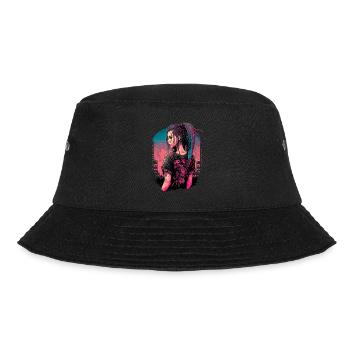 Atemberaubendes futuristisches Mädchen der perfekte Geburtstag - Bucket Hat - Schwarz - Vorne - Lela (165cm)