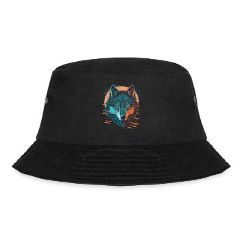 Amazing Design of a Wolf - Bucket Hat - black - Front - Lela (165cm)