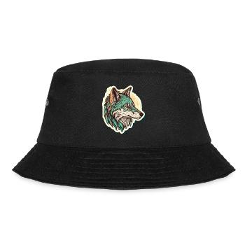 A Wolf Digital Painting as the Perfect Birthday - Bucket Hat - black - Front - Lela (165cm)