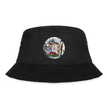 Smeaton's tower - Plymouth England - Bucket Hat - black - Front - Lela (165cm)