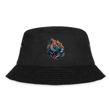 Orange Tiger - Bucket Hat - black - Front - Lela (165cm)