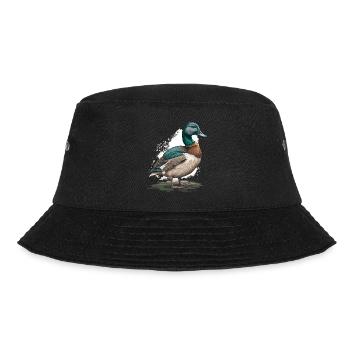 Entenfreund - Bucket Hat - Schwarz - Vorne - Lela (165cm)