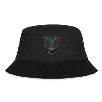 Liebe zu Hirschen - Bucket Hat - Schwarz - Vorne - Lela (165cm)
