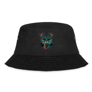 Deer Silhouette - Bucket Hat - black - Front - Lela (165cm)
