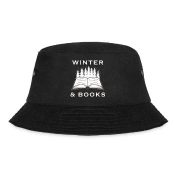 Cozy Winter Days Book Reading Literature Snow - Bucket Hat - black - Front - Lela (165cm)