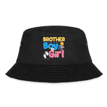 Pink or Blue Brother Loves You Best Brother Ever - Bucket Hat - black - Front - Lela (165cm)