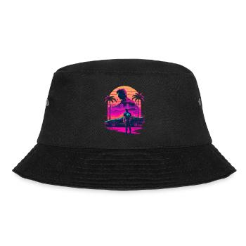 Retro Vaperwave - Bucket Hat - black - Front - Lela (165cm)
