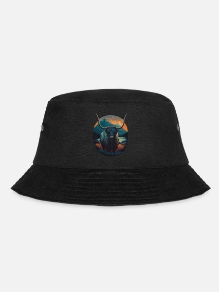 Yak avec d’énormes cornes - Bob - noir