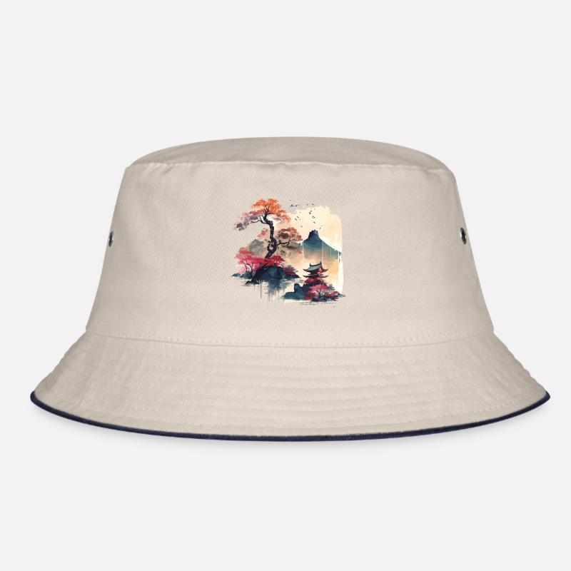 Japanische Kunst Bucket Hat