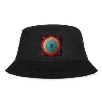 Boho Mandala Abstract - Bucket Hat - black - Front - Lela (165cm)